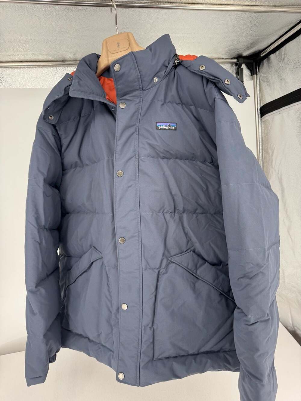 Patagonia Downdrift Jacket Size XXL Smolder Blue